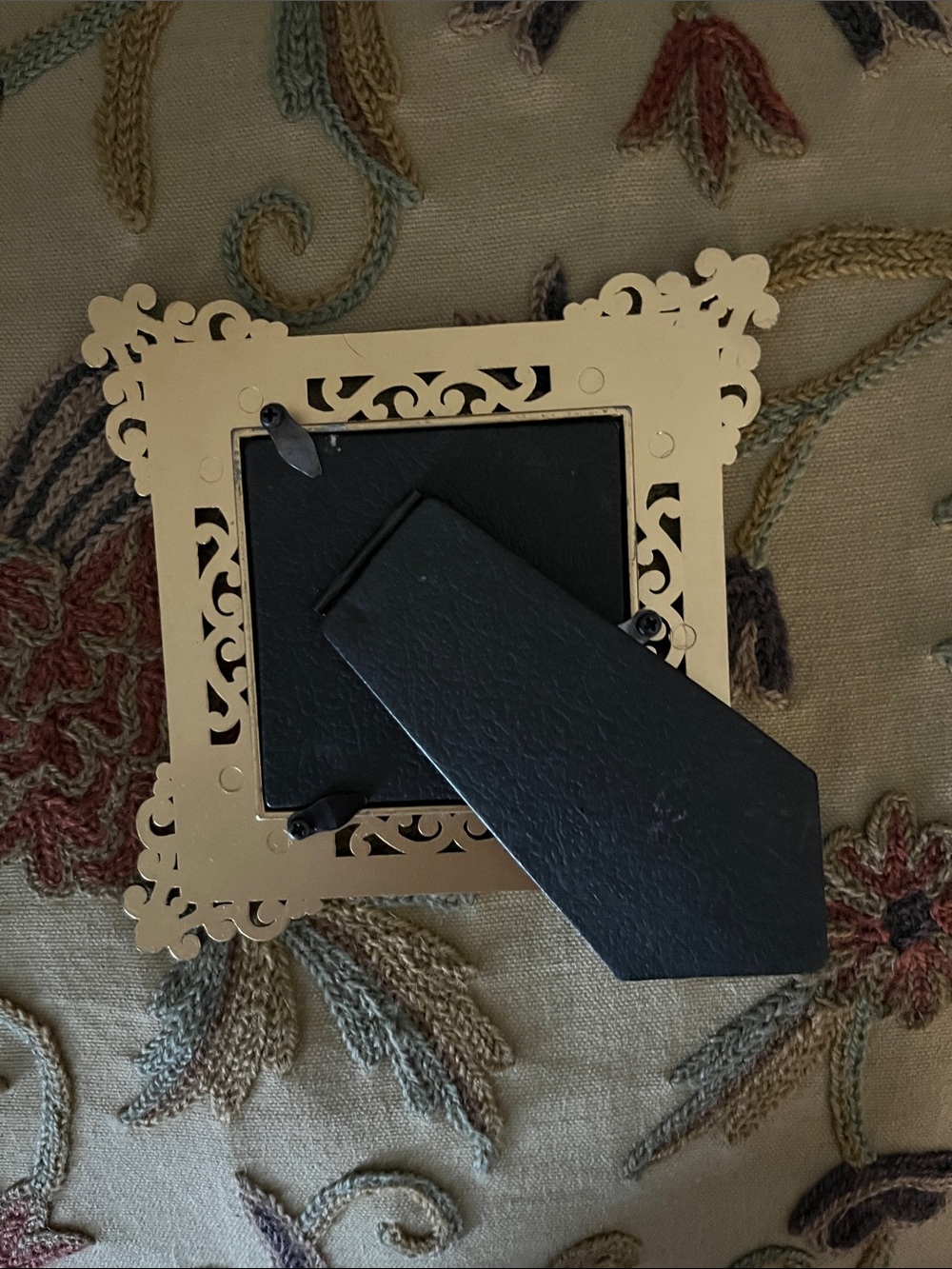 Ornate Gold and Teal Decorative Photo Frame - Picture 5 of 5